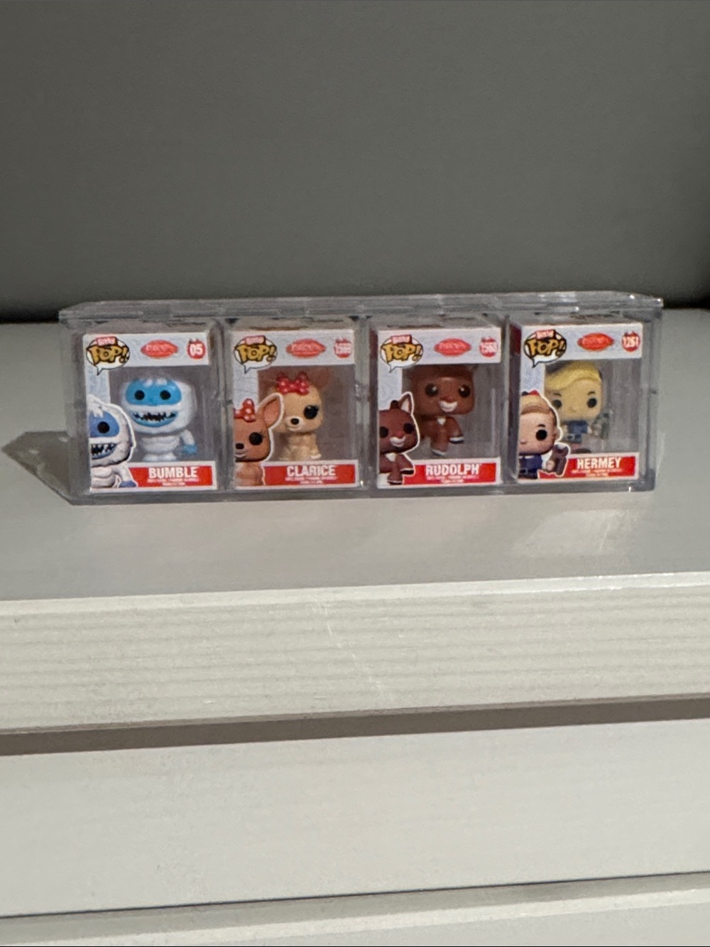 Set of 4 Funko Pop! Holiday Minis bitty (Bumble, Clarice, Rudolph, Hermey)